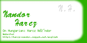 nandor harcz business card